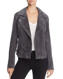 BLANKNYC Suede Moto Jacket charcoal at Bloomingdales